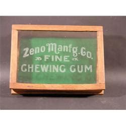 Zeno Manufacturing Co Chewing Gum Tin Metal Display Box